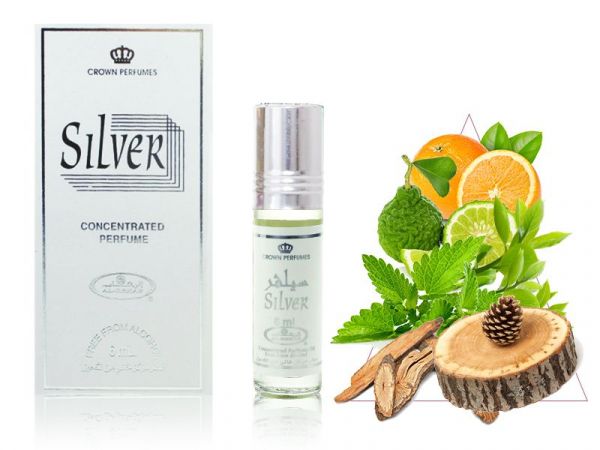 Al Rehab perfume oil Silver, 6 ml (Male)